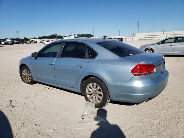 1VWAH7A3XDC090127 - 2013 VOLKSWAGEN PASSAT S BLUE photo 2