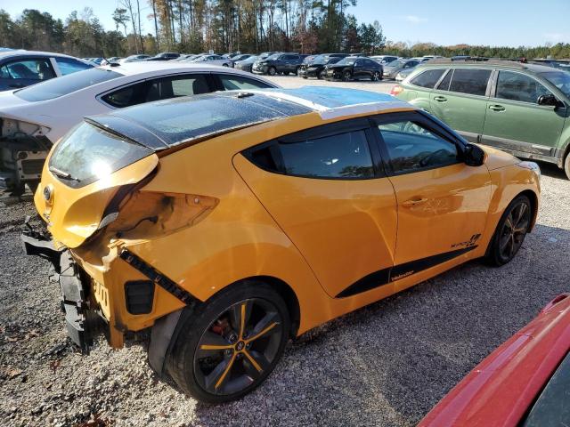 KMHTC6AD1HU316466 - 2017 HYUNDAI VELOSTER YELLOW photo 3