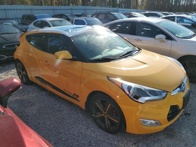 KMHTC6AD1HU316466 - 2017 HYUNDAI VELOSTER YELLOW photo 4