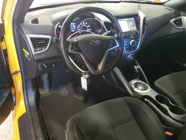 KMHTC6AD1HU316466 - 2017 HYUNDAI VELOSTER YELLOW photo 8