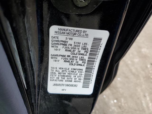 JN8AR07Y1XW368382 - 1999 NISSAN PATHFINDER LE შავი ფოტო 13