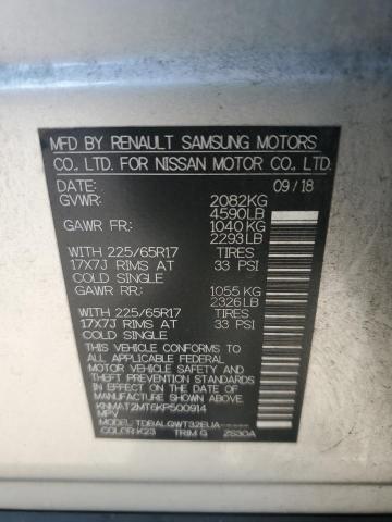 KNMAT2MT6KP500914 - 2019 NISSAN ROGUE S Gümüş foto 14