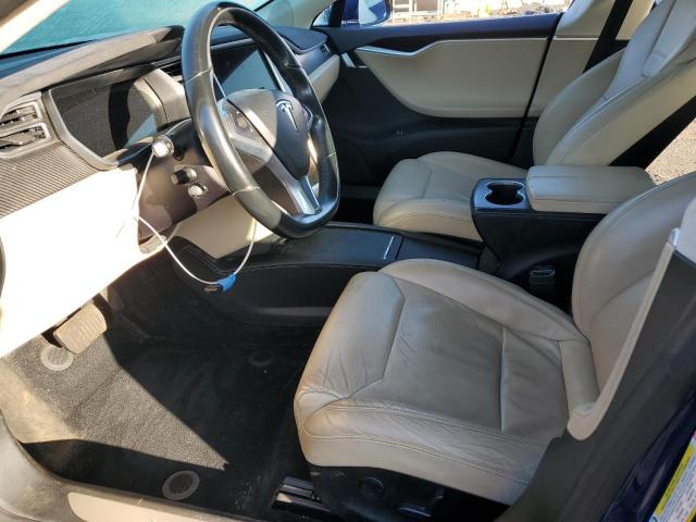 5YJSA1E21HF192502 - 2017 TESLA MODEL S Көк фото 7