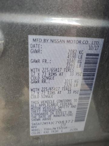 5N1AT2MT4JC708372 - 2018 NISSAN ROGUE S GRAY photo 14