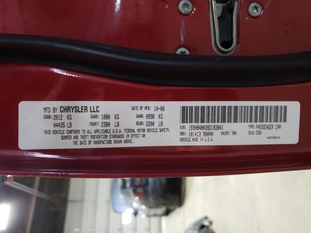 1B3HB48A39D183841 - 2009 DODGE CALIBER SXT BURGUNDY photo 12