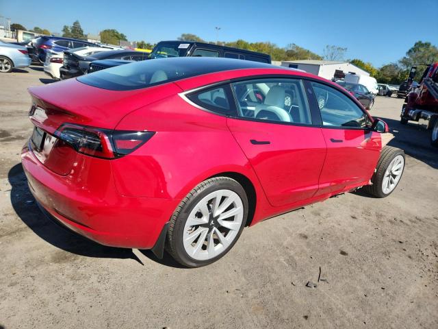 5YJ3E1EA7PF674437 - 2023 TESLA MODEL 3 წითელი ფოტო 3