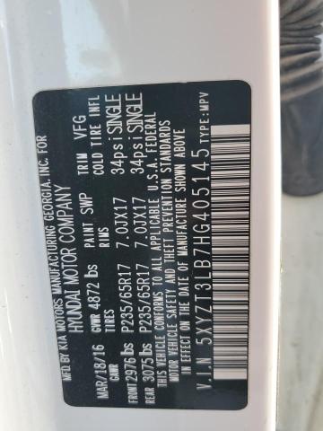 5XYZT3LB7HG405145 - 2017 HYUNDAI SANTA FE S 白色 照片 13