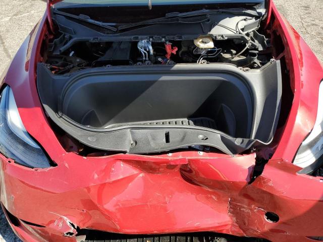 7SAYGDEEXPF635347 - 2023 TESLA MODEL Y Kırmızı fotoğraf 12
