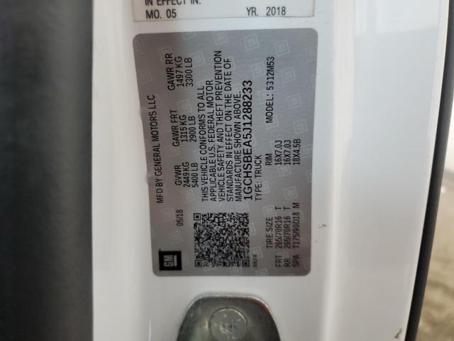 1GCHSBEA5J1288233 - 2018 CHEVROLET COLORADO WHITE photo 13