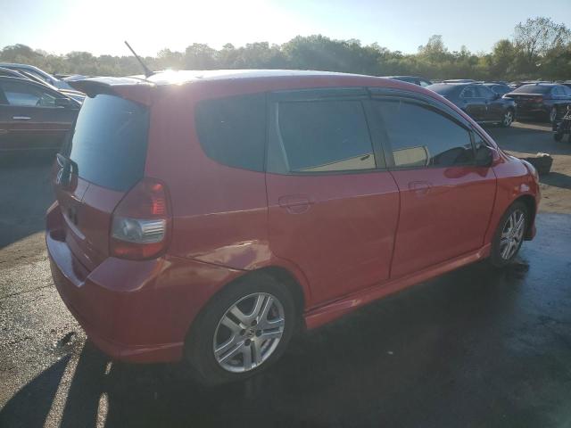 JHMGD38608S036699 - 2008 HONDA FIT SPORT RED photo 3