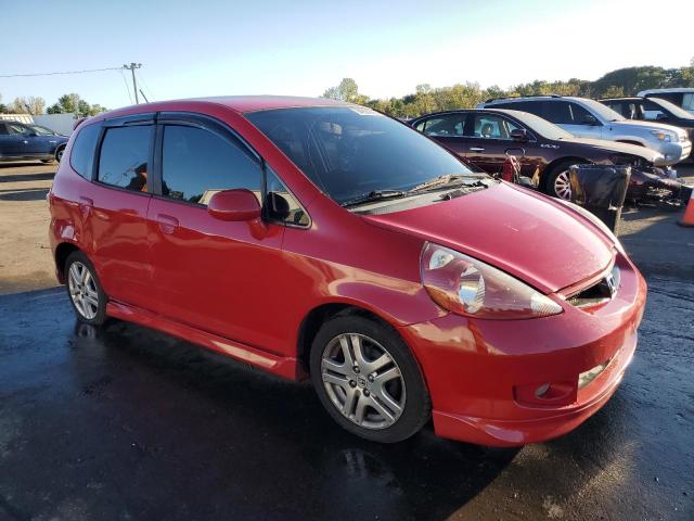 JHMGD38608S036699 - 2008 HONDA FIT SPORT RED photo 4