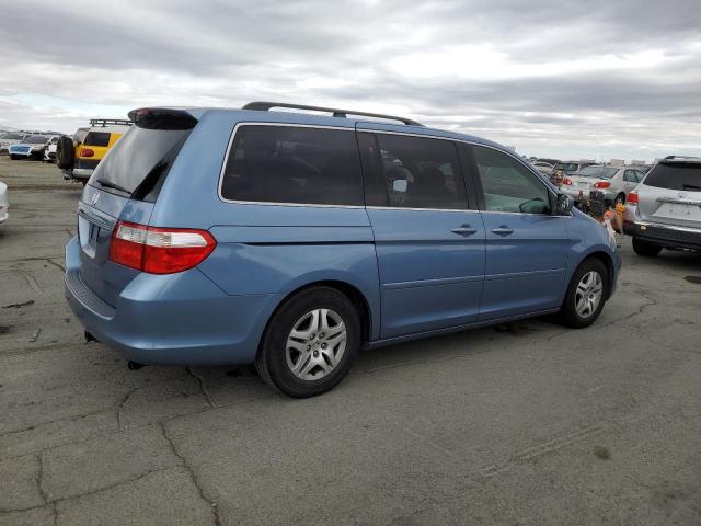 5FNRL38456B057246 - 2006 HONDA ODYSSEY EX BLUE photo 3