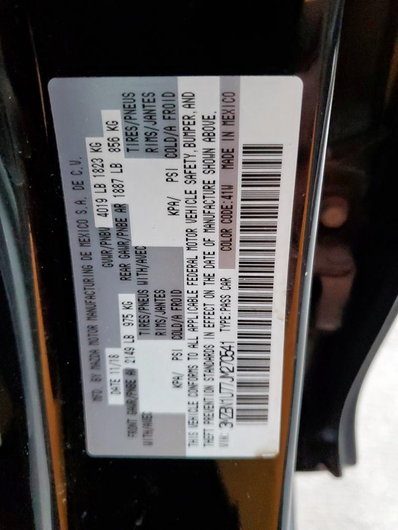 3MZBN1U77JM270541 - 2018 MAZDA 3 SPORT Qara foto 12