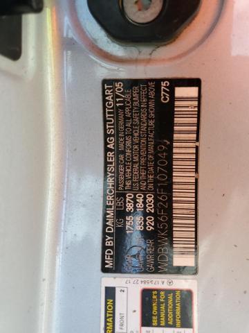 WDBWK56F26F107049 - 2006 MERCEDES-BENZ SLK 350 SILVER photo 12