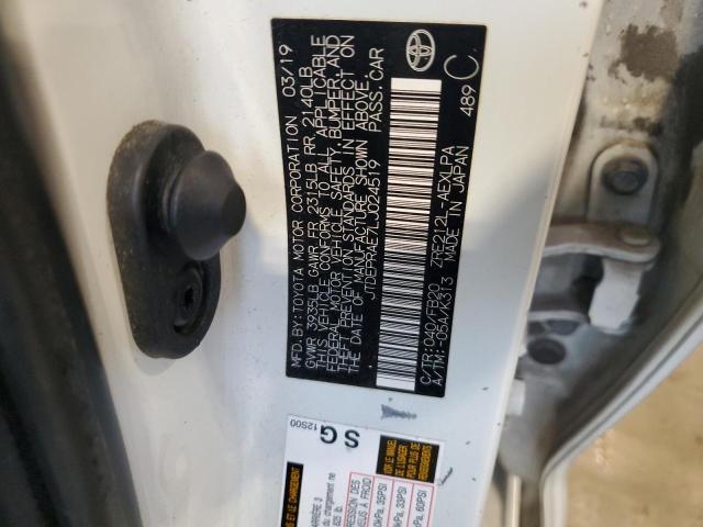 JTDEPRAE7LJ024519 - 2020 TOYOTA COROLLA LE Ağ foto 12