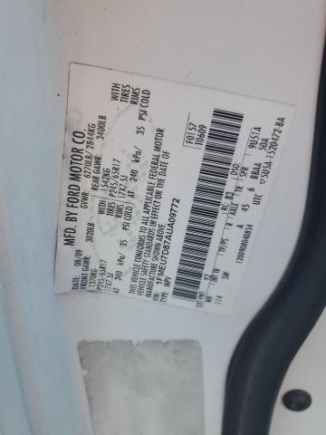 1FMEU7D87AUA09772 - 2010 FORD EXPLORER XLT 白色 照片 12