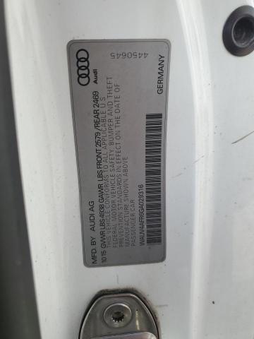 WAUV4AFR6GA029316 - 2016 AUDI S5 PRESTIGE WHITE photo 13