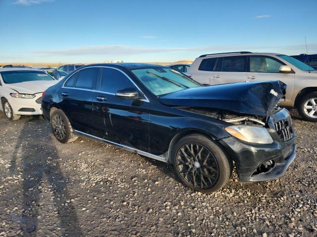 55SWF4KB1HU201285 - 2017 MERCEDES-BENZ C 300 4MATIC BLACK photo 4