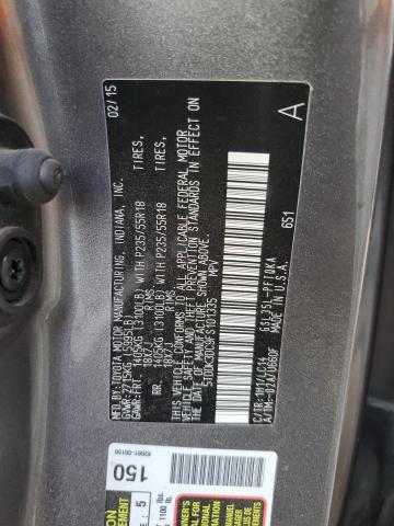 5TDDK3DC9FS101335 - 2015 TOYOTA SIENNA XLE 灰色 照片 13