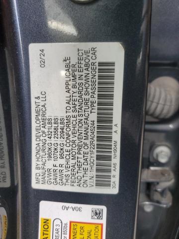1HGCY1F22RA045244 - 2024 HONDA ACCORD LX 灰色 照片 12