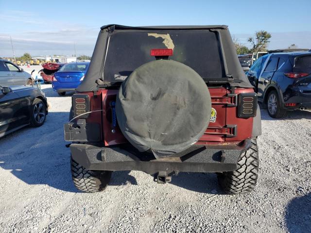 1J4BB3H16AL163425 - 2010 JEEP WRANGLER U SPORT BURGUNDY photo 6