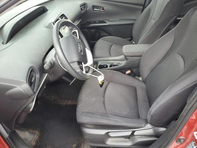 JTDKARFU6H3538524 - 2017 TOYOTA PRIUS ბურგუნდია ფოტო 7