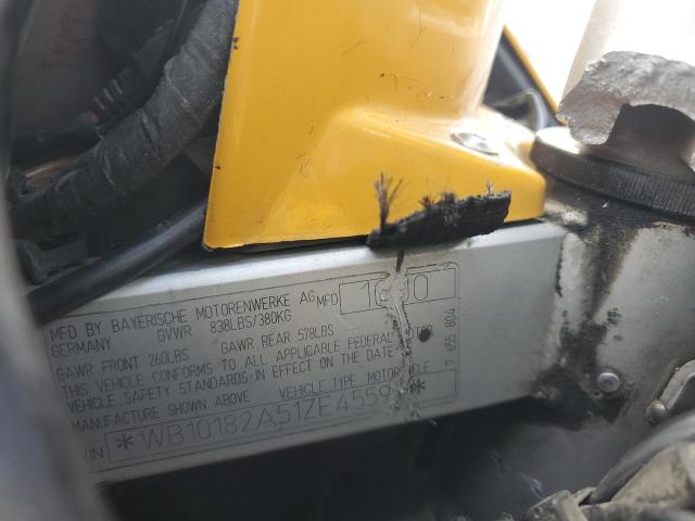 WB10182A51ZE45591 - 2001 BMW F650 GS YELLOW photo 9