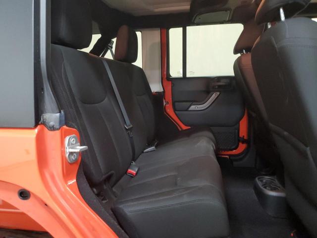 1C4BJWDG5FL649574 - 2015 JEEP WRANGLER U SPORT Orange photo 11