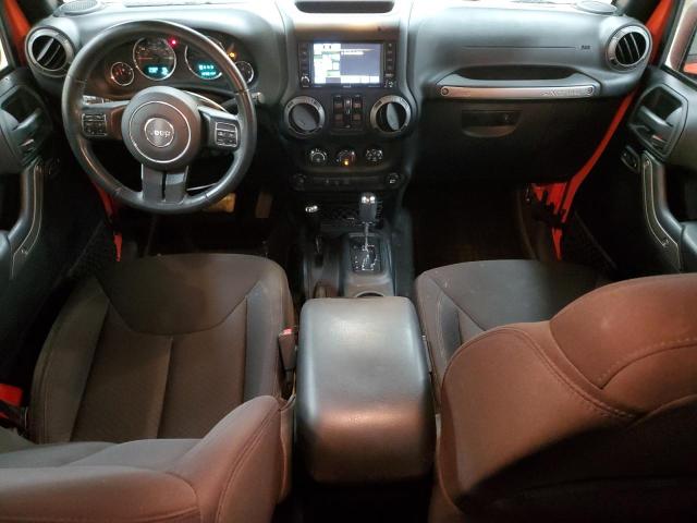 1C4BJWDG5FL649574 - 2015 JEEP WRANGLER U SPORT Orange photo 8