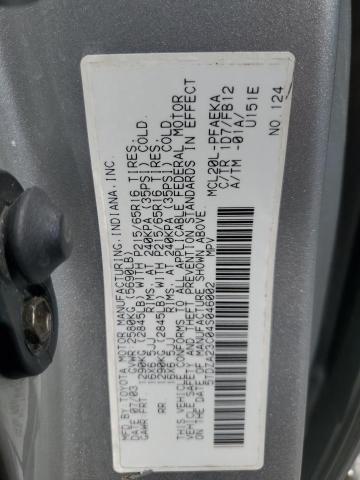 5TDZA23C04S046002 - 2004 TOYOTA SIENNA CE SILVER photo 13