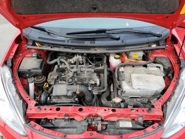 JTDKDTB38G1135432 - 2016 TOYOTA PRIUS C RED photo 11