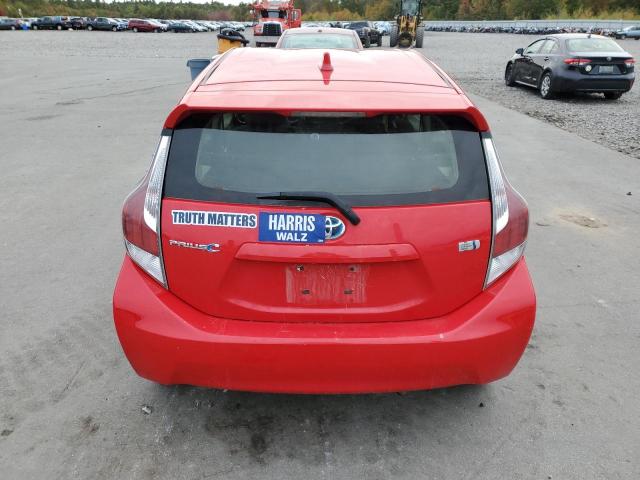 JTDKDTB38G1135432 - 2016 TOYOTA PRIUS C RED photo 6