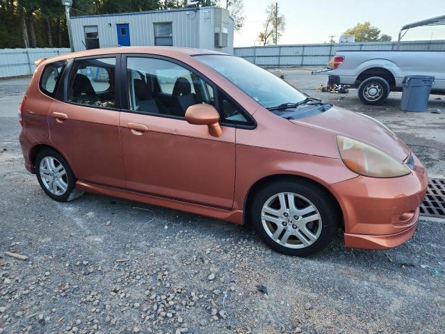 JHMGD38667S045888 - 2007 HONDA FIT S ORANGE photo 4