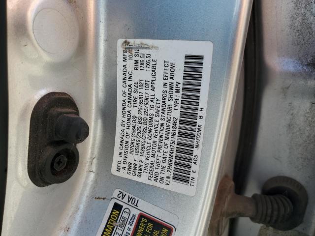 2HKRM4H75EH618462 - 2014 HONDA CR-V EXL SILVER photo 13