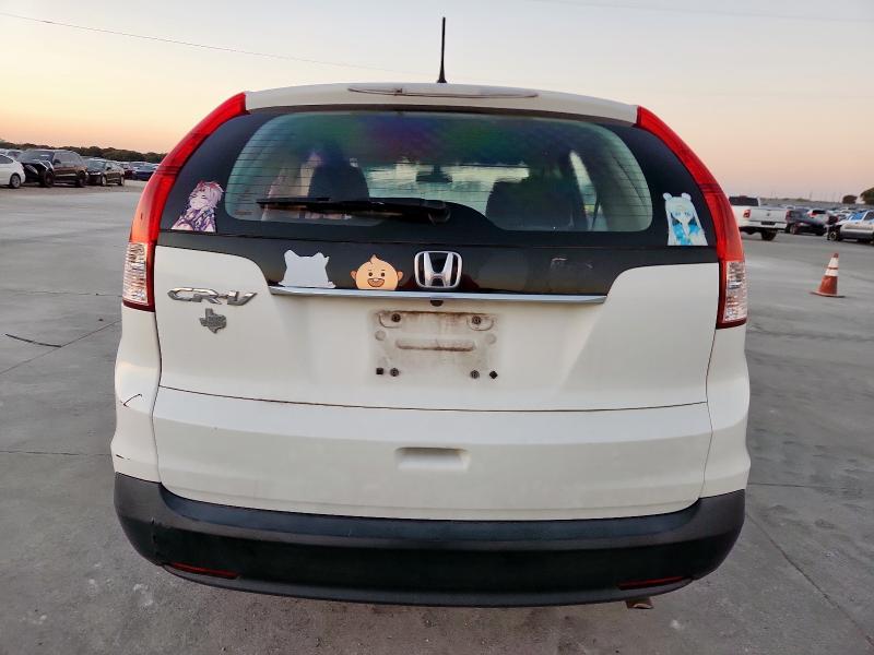 5J6RM3H38CL029867 - 2012 HONDA CR-V LX WHITE photo 6