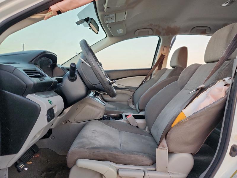 5J6RM3H38CL029867 - 2012 HONDA CR-V LX WHITE photo 7