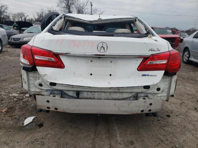 JH4KC2F94HC000013 - 2017 ACURA RLX SPORT HYBRID ADVANCE WHITE photo 6