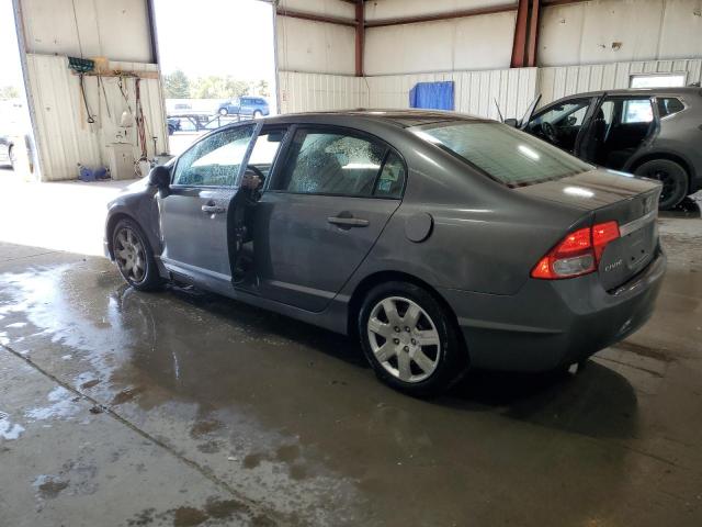 2HGFA1F50BH300587 - 2011 HONDA CIVIC LX GRAY photo 2