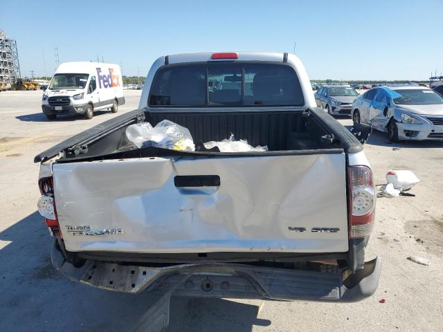 5TFLU4EN6DX070239 - 2013 TOYOTA TACOMA DOUBLE CAB SILVER photo 6