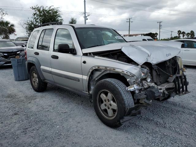 1J4GK48K26W106679 - 2006 JEEP LIBERTY SPORT ვერცხლისფერი ფოტო 4