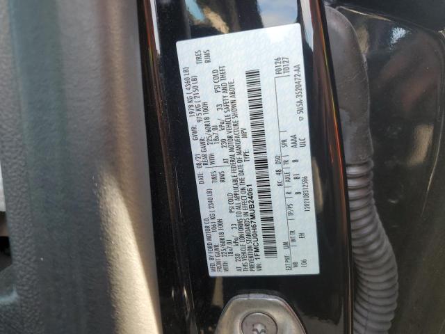 1FMCU0H67MUB24061 - 2021 FORD ESCAPE SEL 黑色 照片 12