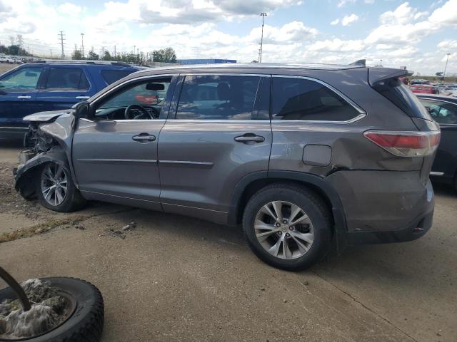 5TDJKRFH8FS159998 - 2015 TOYOTA HIGHLANDER XLE GRAY photo 2