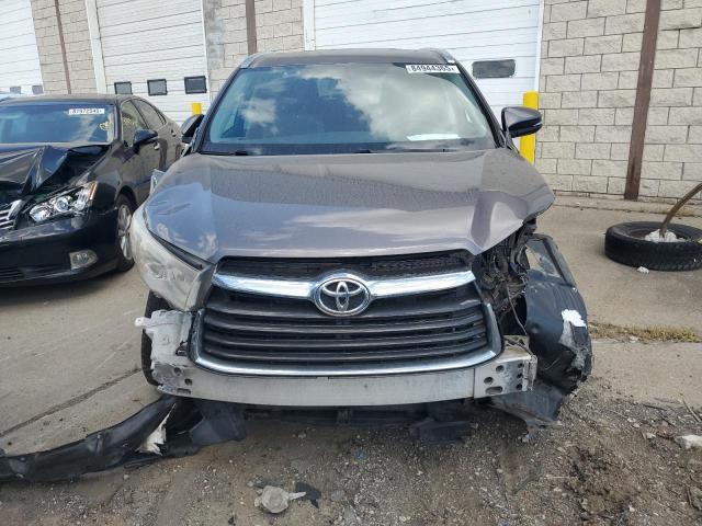 5TDJKRFH8FS159998 - 2015 TOYOTA HIGHLANDER XLE GRAY photo 5
