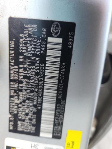 4T1BE46K09U359330 - 2009 TOYOTA CAMRY BASE თეთრი ფოტო 12