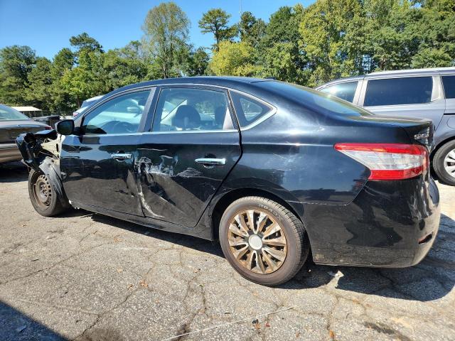 3N1AB7AP5FL676302 - 2015 NISSAN SENTRA S BLACK photo 2