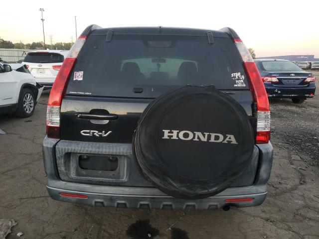 JHLRD78845C015365 - 2005 HONDA CR-V EX BLACK photo 6