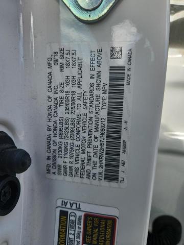 2HKRW2H57JH680212 - 2018 HONDA CR-V EX 白色 照片 13