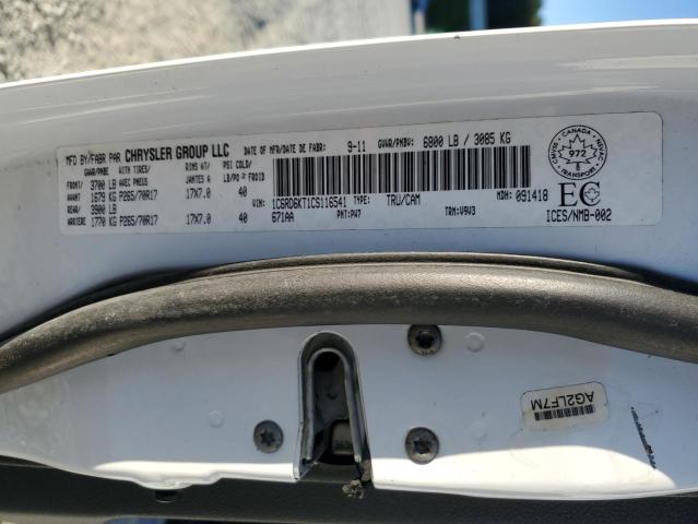 1C6RD6KT1CS116541 - 2012 DODGE RAM 1500 ST Ağ foto 12