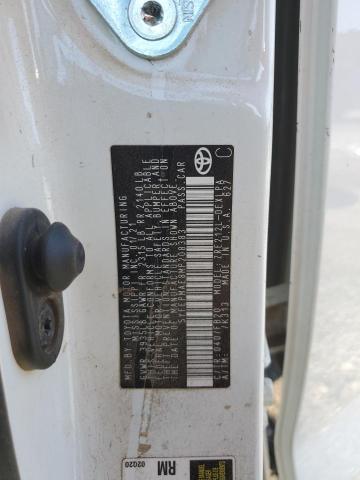 5YFEPMAE8MP208383 - 2021 TOYOTA COROLLA LE თეთრი ფოტო 12