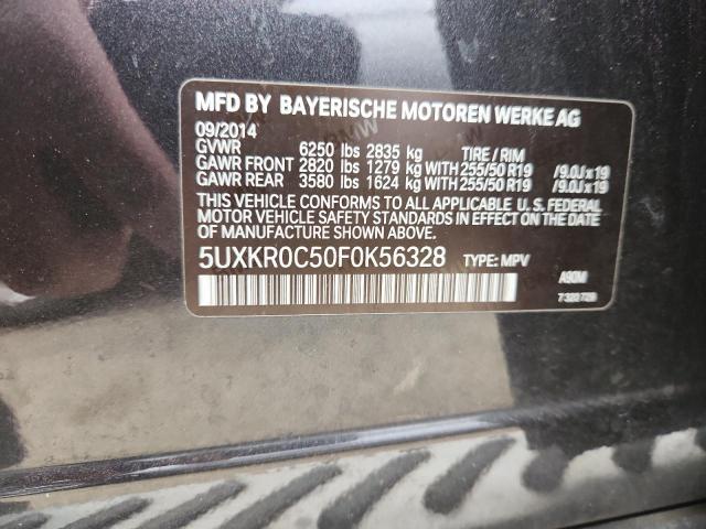 5UXKR0C50F0K56328 - 2015 BMW X5 XDRIVE35I 灰色 照片 12